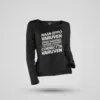 Naan Eppo Varuven, Eppadi Varuvennu, Yaarukum Theriyadhu Women's Long Sleeve T-Shirt in Black Color
