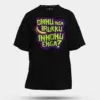 Onnu Inga Irukku, Innonu Enga Men/Unisex Oversized T-Shirt in Black Color