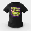 Onnu Inga Irukku, Innonu Enga Girls Round Neck T-Shirt in Black Color
