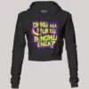 Onnu Inga Irukku, Innonu Enga Women's Crop Hoodies in Black Color