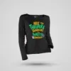 Nee Thirupura Sundari Illa Thiruttu Sundari Women's Long Sleeve T-Shirt in Black Color