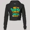 Nee Thirupura Sundari Illa Thiruttu Sundari Women's Crop Hoodies in Black Color