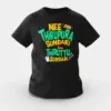 Nee Thirupura Sundari Illa Thiruttu Sundari Girls Round Neck T-Shirt in Black Color