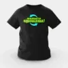 Marupadiyum Modhalenda! Girls Round Neck T-Shirt in Black Color
