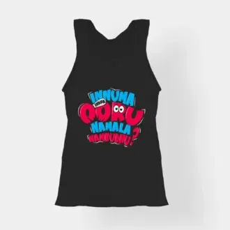 Innuma Indha Ooru Namala Nambudhu Women's Tank Top in Black Color