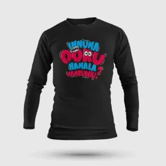 Innuma Indha Ooru Namala Nambudhu Men/Unisex Long Sleeve T-Shirt in Black Color