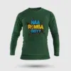 Naa Romba Bisyy Men/Unisex Long Sleeve T-Shirt in Bottle Green Color