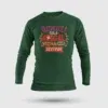 Vaazhkayila Sila Adigal Vizha Dhan Seyiyum Men/Unisex Long Sleeve T-Shirt in Bottle Green Color
