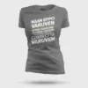 Naan Eppo Varuven, Eppadi Varuvennu, Yaarukum Theriyadhu Women's T-Shirt in Charcoal Melange Color