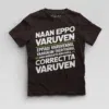 Naan Eppo Varuven, Eppadi Varuvennu, Yaarukum Theriyadhu Boys Round Neck T-Shirt in Coffee Brown Color