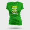 Somebody Kuthing Iam Kathing Women's T-Shirt in Flag Green Color
