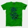 Nalu English Paper Meinjittu Vandhu Film Kattriya Nee Men/Unisex T-Shirt in Flag Green Color