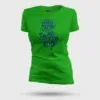 Nalu English Paper Meinjittu Vandhu Film Kattriya Nee Women's T-Shirt in Flag Green Color