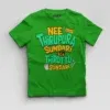 Nee Thirupura Sundari Illa Thiruttu Sundari Boys Round Neck T-Shirt in Flag Green Color