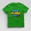 Naa Romba Bisyy Boys Round Neck T-Shirt in Flag Green Color