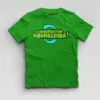 Marupadiyum Modhalenda! Boys Round Neck T-Shirt in Flag Green Color