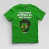 Ungoppan Whistle Ah Kaetavan Boys Round Neck T-Shirt in Flag Green Color