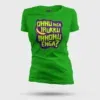 Onnu Inga Irukku, Innonu Enga Women's T-Shirt in Flag Green Color