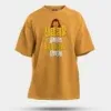 Yaar Ange Yaarada Ange Men/Unisex Oversized T-Shirt in Golden Yellow Color