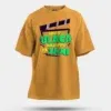 Idhu Ulaga Nadipu Da Sami Men/Unisex Oversized T-Shirt in Golden Yellow Color