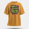 Onnu Inga Irukku, Innonu Enga Men/Unisex Oversized T-Shirt in Golden Yellow Color