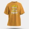 Somebody Kuthing Iam Kathing Men/Unisex Oversized T-Shirt in Golden Yellow Color