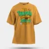 Nee Thirupura Sundari Illa Thiruttu Sundari Men/Unisex Oversized T-Shirt in Golden Yellow Color