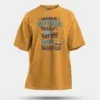 Naanum Valikkaatha Maathiri Evlo Neram Thaan Nadikkirathu Men/Unisex Oversized T-Shirt in Golden Yellow Color