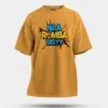 Naa Romba Bisyy Men/Unisex Oversized T-Shirt in Golden Yellow Color