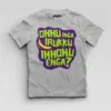 Onnu Inga Irukku, Innonu Enga Boys Round Neck T-Shirt in Grey Melange Color
