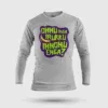 Onnu Inga Irukku, Innonu Enga Men/Unisex Long Sleeve T-Shirt in Grey Melange Color