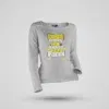Somebody Kuthing Iam Kathing Women's Long Sleeve T-Shirt in Grey Melange Color