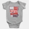 Oru Gentleman Ah Paathuthu Kekkara Kelviyaa Da Idhu Onesie/Romper in Grey Melange Color