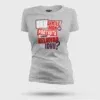 Oru Gentleman Ah Paathuthu Kekkara Kelviyaa Da Idhu Women's T-Shirt in Grey Melange Color
