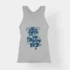 Nalu English Paper Meinjittu Vandhu Film Kattriya Nee Women's Tank Top in Grey Melange Color