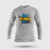Naa Romba Bisyy Men/Unisex Long Sleeve T-Shirt in Grey Melange Color