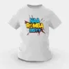 Naa Romba Bisyy Girls Round Neck T-Shirt in Grey Melange Color