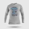 Naanum Valikkaatha Maathiri Evlo Neram Thaan Nadikkirathu Men/Unisex Long Sleeve T-Shirt in Grey Melange Color