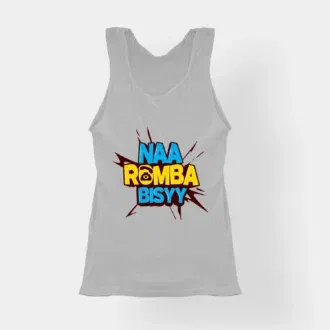 Naa Romba Bisyy Women's Tank Top in Grey Melange Color