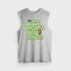 Naanga Adi Vangadha Area Ve Kedayadhu Men/Unisex Tank Top in Grey Melange Color