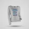 Naanum Valikkaatha Maathiri Evlo Neram Thaan Nadikkirathu Women's Long Sleeve T-Shirt in Grey Melange Color