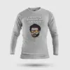 Ungoppan Whistle Ah Kaetavan Men/Unisex Long Sleeve T-Shirt in Grey Melange Color