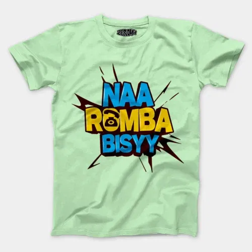 Naa romba bisyy men/unisex t-shirt in jade color