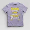 Somebody Kuthing Iam Kathing Boys Round Neck T-Shirt in Lavender Color