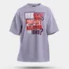 Oru Gentleman Ah Paathuthu Kekkara Kelviyaa Da Idhu Men/Unisex Oversized T-Shirt in Lavender Color