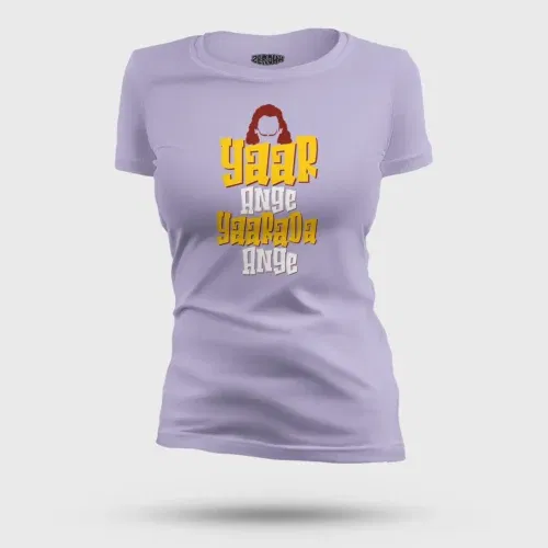 Yaar ange yaarada ange women's t-shirt in lavender color