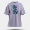 Nalu English Paper Meinjittu Vandhu Film Kattriya Nee Men/Unisex Oversized T-Shirt in Lavender Color
