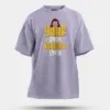 Yaar Ange Yaarada Ange Men/Unisex Oversized T-Shirt in Lavender Color