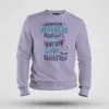 Naanum Valikkaatha Maathiri Evlo Neram Thaan Nadikkirathu Men/Unisex Sweatshirt in Lavender Color