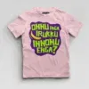 Onnu Inga Irukku, Innonu Enga Boys Round Neck T-Shirt in Light Baby Pink Color
